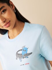 Lacoste Blue Collaboration 360 T-Shirt - Image 3 of 5