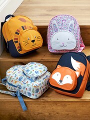 JoJo Maman Bébé Blue Safari Printed Backpack - Image 3 of 4