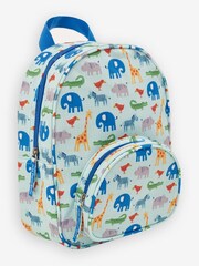 JoJo Maman Bébé Blue Safari Printed Backpack - Image 4 of 4