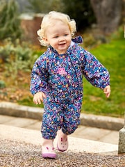JoJo Maman Bébé Pink Bunny Printed Lined Wellies - Image 2 of 4