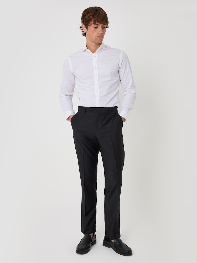 Threadbare Black Slim Fit Suit Trousers - Image 2 of 7