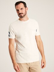 Joules Flynn White Graphic Tee-Graphic Jersey T-Shirt - Image 1 of 6