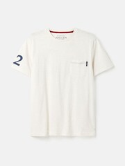 Joules Flynn White Graphic Tee-Graphic Jersey T-Shirt - Image 6 of 6