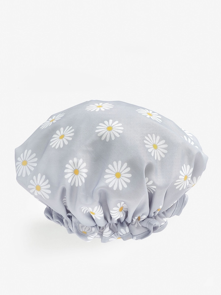 Grey Daisy Shower Cap - Image 2 of 2