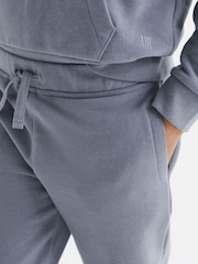 Reiss Ashley Blue Ali Garment Dye Joggers - Image 1 of 5