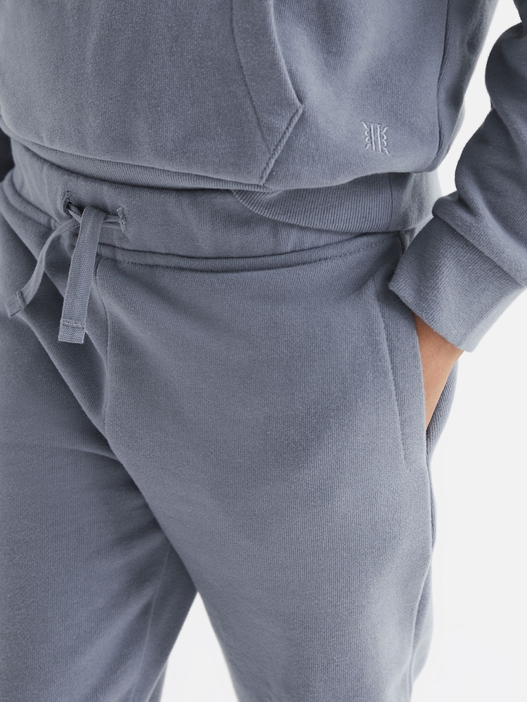 Reiss Ashley Blue Ali Garment Dye Joggers - Image 5 of 5