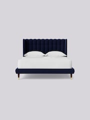 Swoon Easy Velvet Ink Blue Kipling Bed - Image 4 of 7
