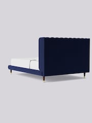Swoon Easy Velvet Ink Blue Kipling Bed - Image 5 of 7