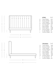 Swoon Easy Velvet Ink Blue Kipling Bed - Image 7 of 7