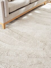 Natural Soft Waves High Low Shaggy Tufted Rug - Image 3 of 8