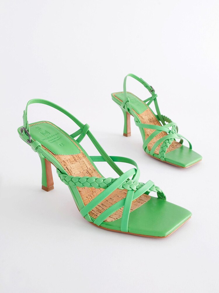 Green Signature Forever Comfort® Plait Slingback Sandals - Image 1 of 5