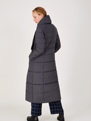 Monsoon Grey Scarlette Scarf Padded Coat - Image 2 of 4