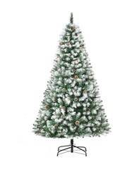 Homcom Green Snowy 6ft Artificial Christmas Tree - Image 4 of 5