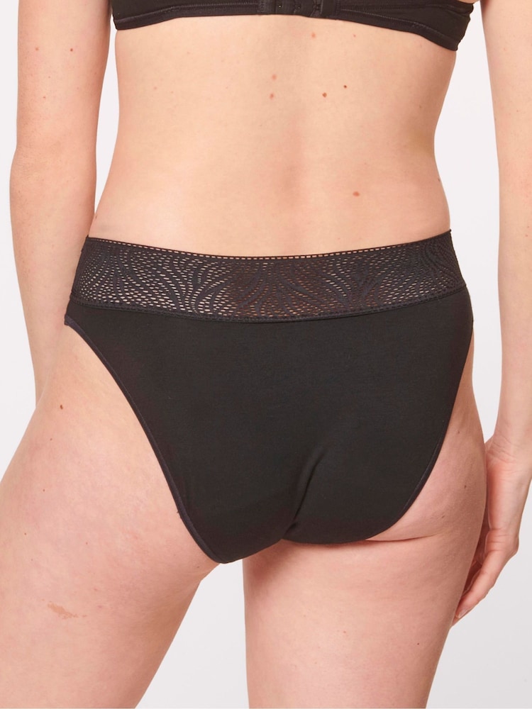 Sloggi Medium Period Pants Tai Black Briefs 2 Pack - Image 2 of 6
