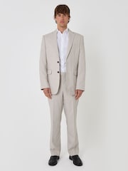 Threadbare Natural Tailored Fit Single Breasted Blazer - Image 2 of 6