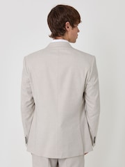 Threadbare Natural Tailored Fit Single Breasted Blazer - Image 3 of 6