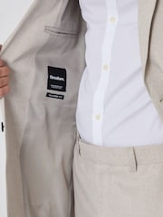 Threadbare Natural Tailored Fit Single Breasted Blazer - Image 5 of 6