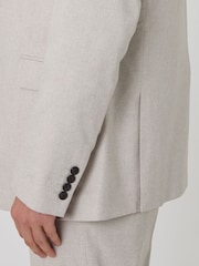 Threadbare Natural Tailored Fit Single Breasted Blazer - Image 7 of 7