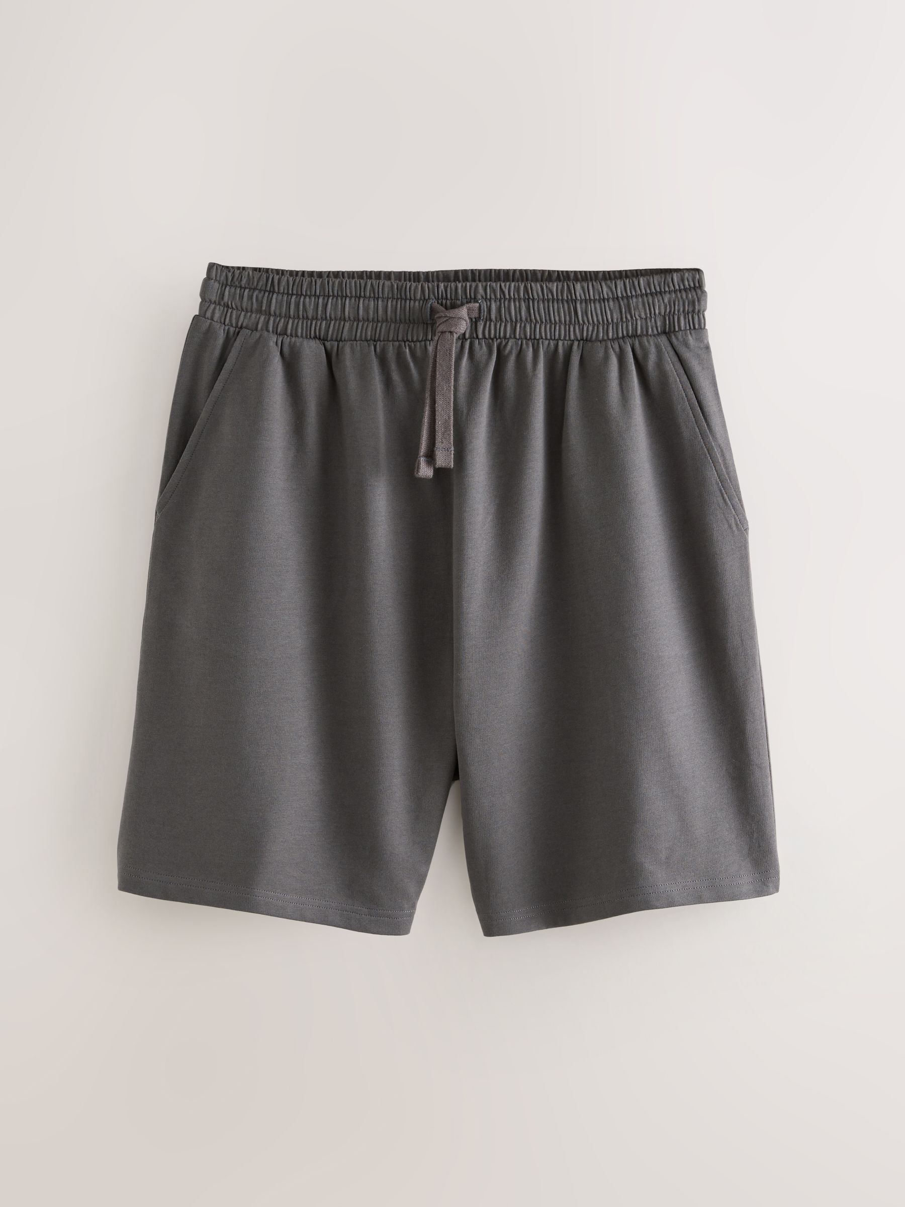 Buy Navy Blue/Grey/Black Lightweight 100% Cotton Shorts 3