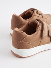 Tan Brown Standard Fit (F) Strap Touch Fastening Trainers - Image 3 of 5