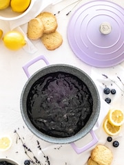 Masterclass Purple Cast Aluminium 2.5 L Casserole Lav Pot - Image 2 of 2