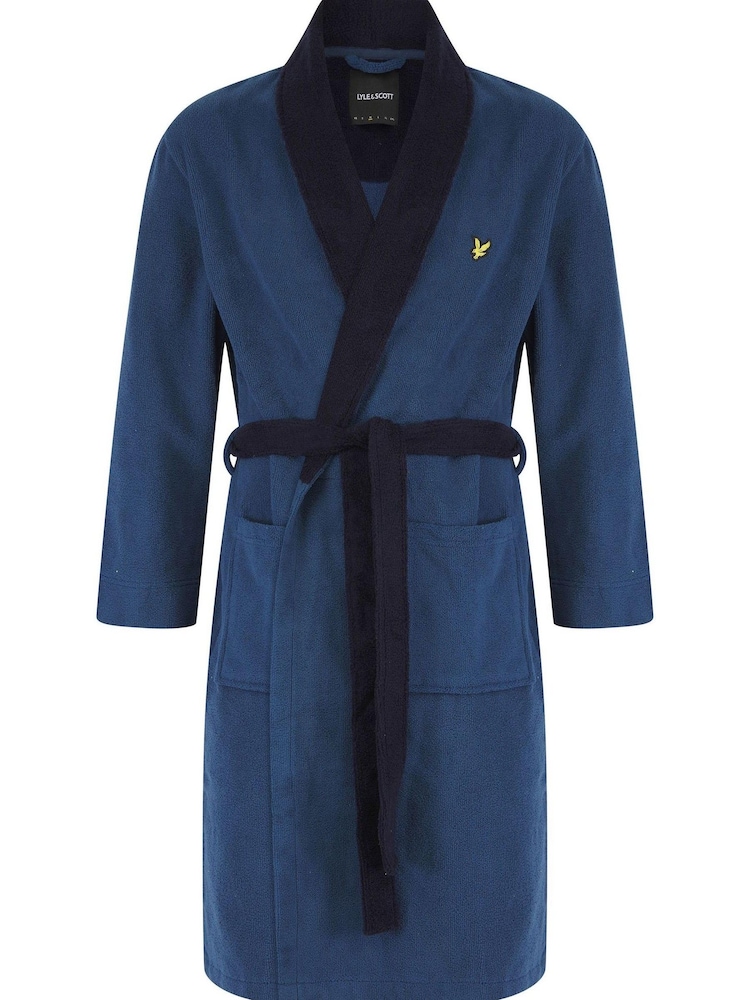 Lyle & Scott Blue Adrian Bathrobe - Image 1 of 3