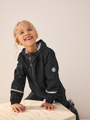 Black Zip Hooded Waterproof Puddlesuit (12mths-10yrs) - Image 5 of 7