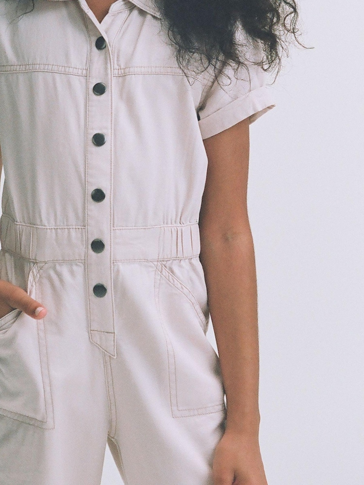 Abercrombie & Fitch Utility Brown Jumpsuit - Image 2 of 4