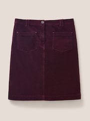White Stuff Denim Melody Organic Cord Skirt - Image 5 of 7