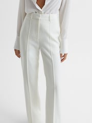 Reiss White Taite Petite Flared Tuxedo Trousers - Image 4 of 8