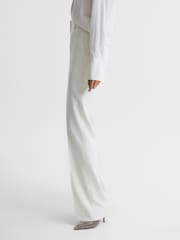 Reiss White Taite Petite Flared Tuxedo Trousers - Image 6 of 8