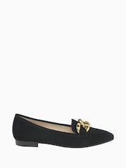 Gabor Carol Black Suede Ballerinas - Image 1 of 5