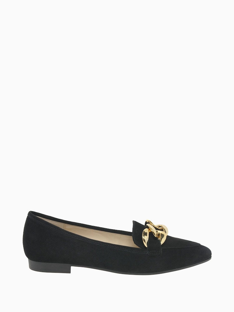 Gabor Carol Black Suede Ballerinas - Image 1 of 5