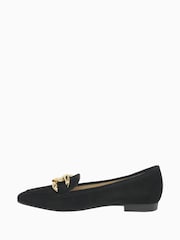 Gabor Carol Black Suede Ballerinas - Image 2 of 5