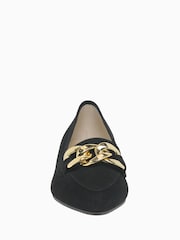 Gabor Carol Black Suede Ballerinas - Image 4 of 5