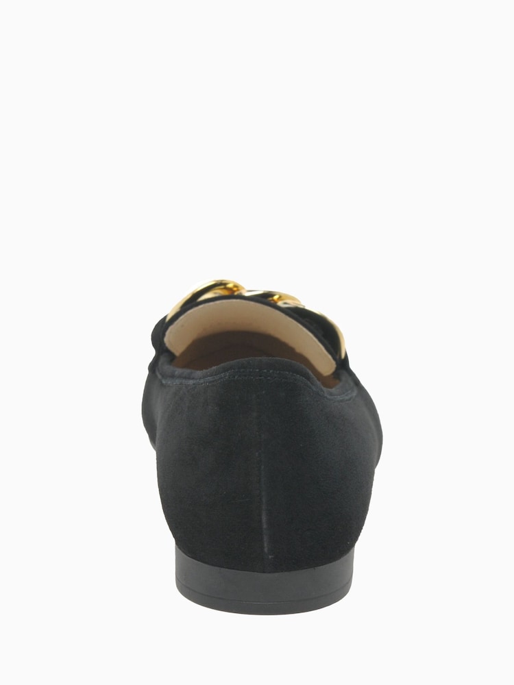 Gabor Carol Black Suede Ballerinas - Image 5 of 5