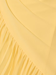 Adrianna Papell Yellow Poly Chiffon Long Dress - Image 6 of 6