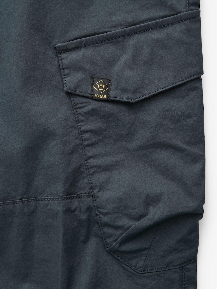 Navy Blue Slim Stretch Utility Trousers - Image 9 of 9