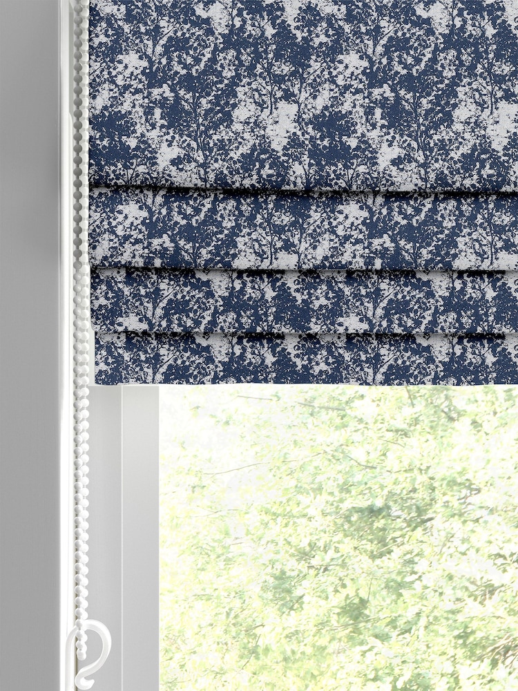 Indigo Blue Evin Made To Measure Roman Blinds - Image 2 of 6