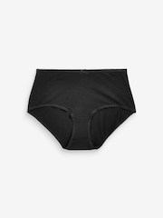Black Full Brief Cotton Rich Knickers 6 Pack - Image 8 of 10
