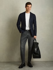 Reiss White Bless Marl Crew Neck T-Shirt - Image 3 of 6