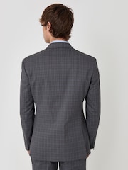 Threadbare Grey Regular Fit Cotton Rich Suit Jacket - Image 3 of 6