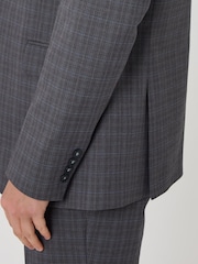 Threadbare Grey Regular Fit Cotton Rich Suit Jacket - Image 6 of 6