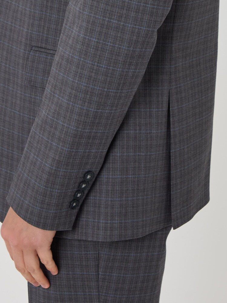 Threadbare Grey Regular Fit Cotton Rich Suit Jacket - Image 6 of 6 Threadbare Grey Regular Fit Cotton Rich Suit Jacket - Image 6 of 6