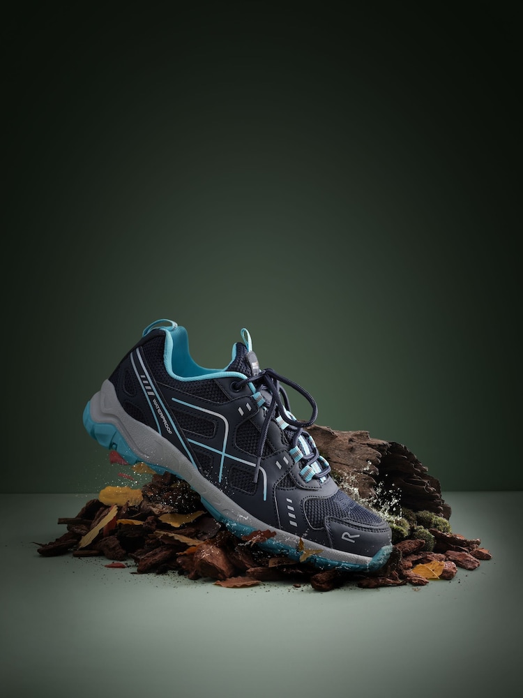 Blau - Regatta Vendeavour Wasserdichte Wanderschuhe für Damen - Bild 1 von 7 Blau - Regatta Vendeavour Wasserdichte Wanderschuhe für Damen - Bild 1 von 7