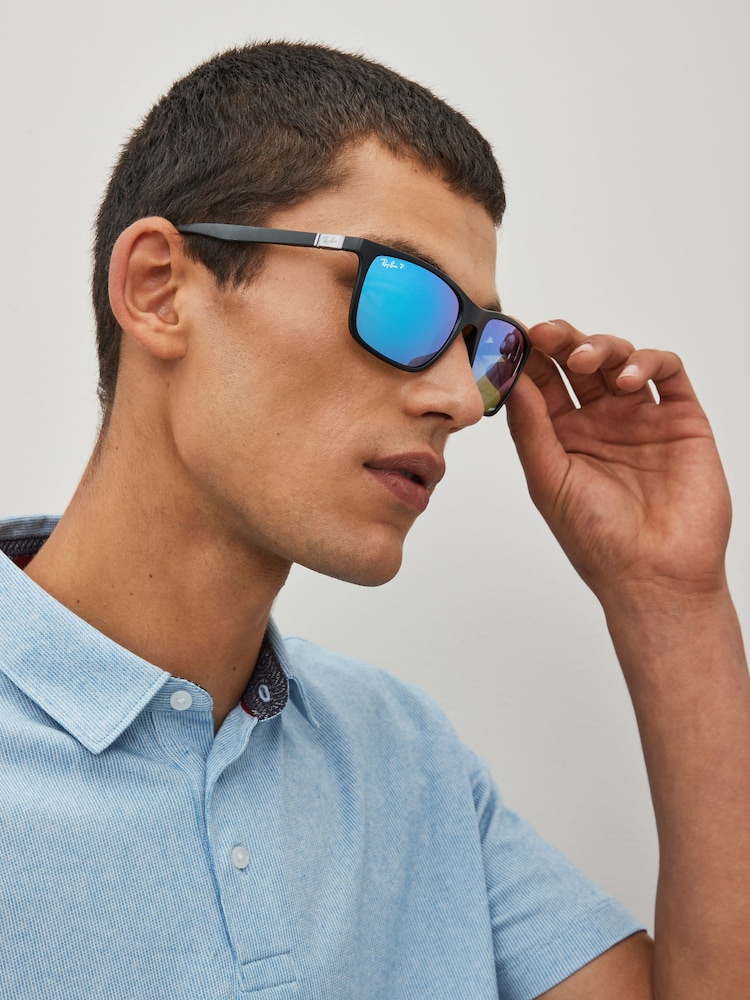 Ray-ban Rb4385 Sonnenbrille mit polarisierten Gläsern, Schwarz - Bild 1 von 14 Ray-ban Rb4385 Sonnenbrille mit polarisierten Gläsern, Schwarz - Bild 1 von 14