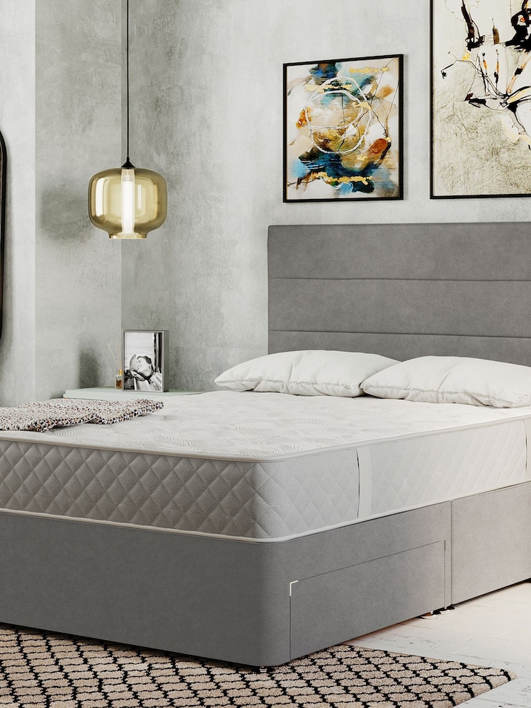 Sealy Silver Fox Advantage Waltham PostureTech Mattress and 4 Drawer Storage Divan Base Set - Image 1 of 7
