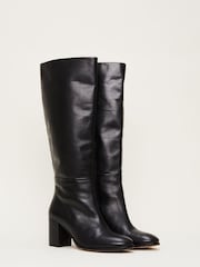 Phase Eight Black Casual Knee High Boots - Image 1 of 6