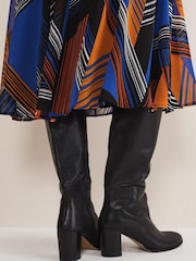 Phase Eight Black Casual Knee High Boots - Image 6 of 6