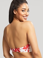 Panache Swim Red Botanical Oasis Wired Bandeau Bikini Top - Image 3 of 9